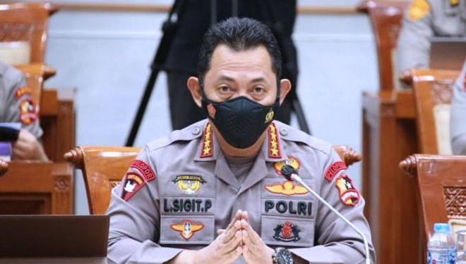 Kapolri Jenderal Pol Listyo Sigit Prabowo. (FOTO: Humas Polri)