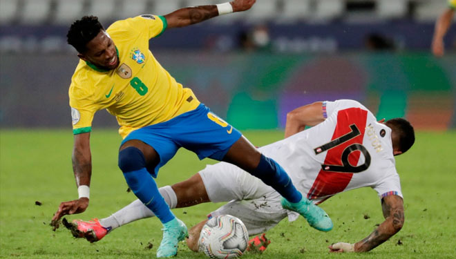 Pertandingan Brasil vs Peru (foto: CopaAmerica2021) 