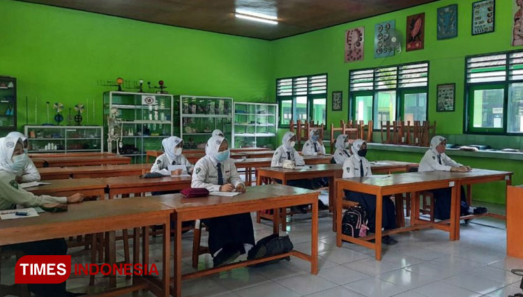 Murid- murid SMPN 1 Gondangwetan saat mengikuti kegiatan PPK (Foto: ajp.TIMES Indonesia)