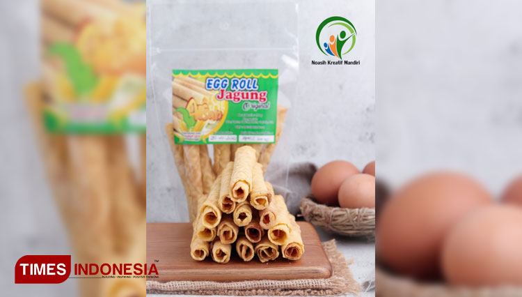 Egg roll jagung hasil produksi Kelompok Wanita Tani Wonoasih Probolinggo kini menjadi camilan pilihan keluarga. (Foto-foto: Kelompok Wanita Tani Wonoasih for TIMES Indonesia)