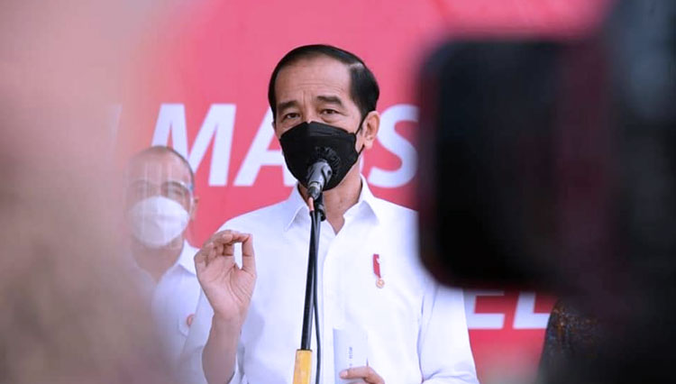 Presiden RI Jokowi. Ia menyatakan tetap pada jalur konstitusi dan menolak Presiden tiga periode. (FOTO: Setkab RI)