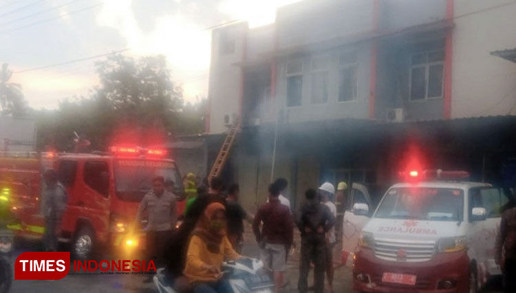 Kebakran Kantor Dinas PU Kabupaten Pangandaran a