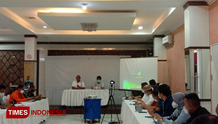 Rapat bersama Tim Advance dan Forkopimda persiapan kedatangan tujuh menteri di Malut. (Foto: Dok Biro Administrasi Pimpinan Malut)
