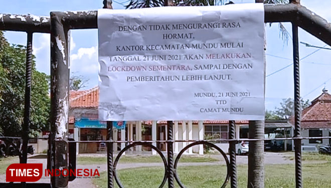 Akibat Lockdown, Pelayanan Masyarakat di Kecamatan Mundu Cirebon Ditutup Sementara