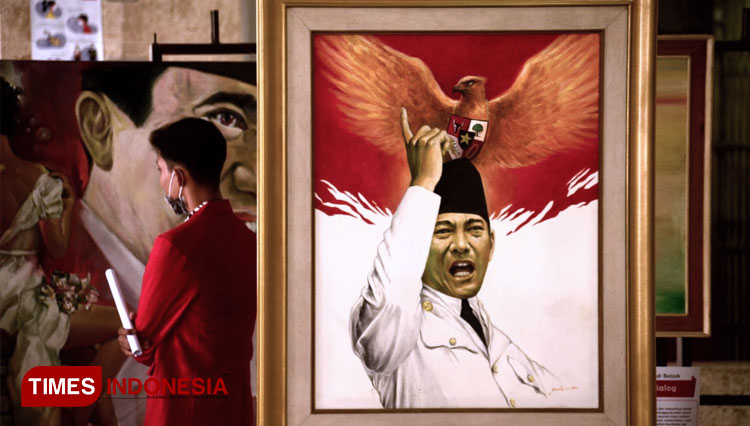 Meneladani Perjuangan Bung Karno Lewat Karya Seni Lukis Times Indonesia