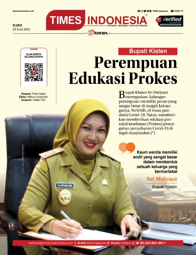 Edisi Rabu, 23 Juni 2021: E-Koran, Bacaan Positif Masyarakat 5.0