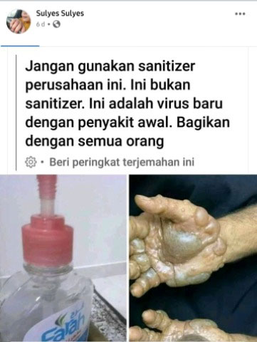 cek fakta Hand Sanitizer 2