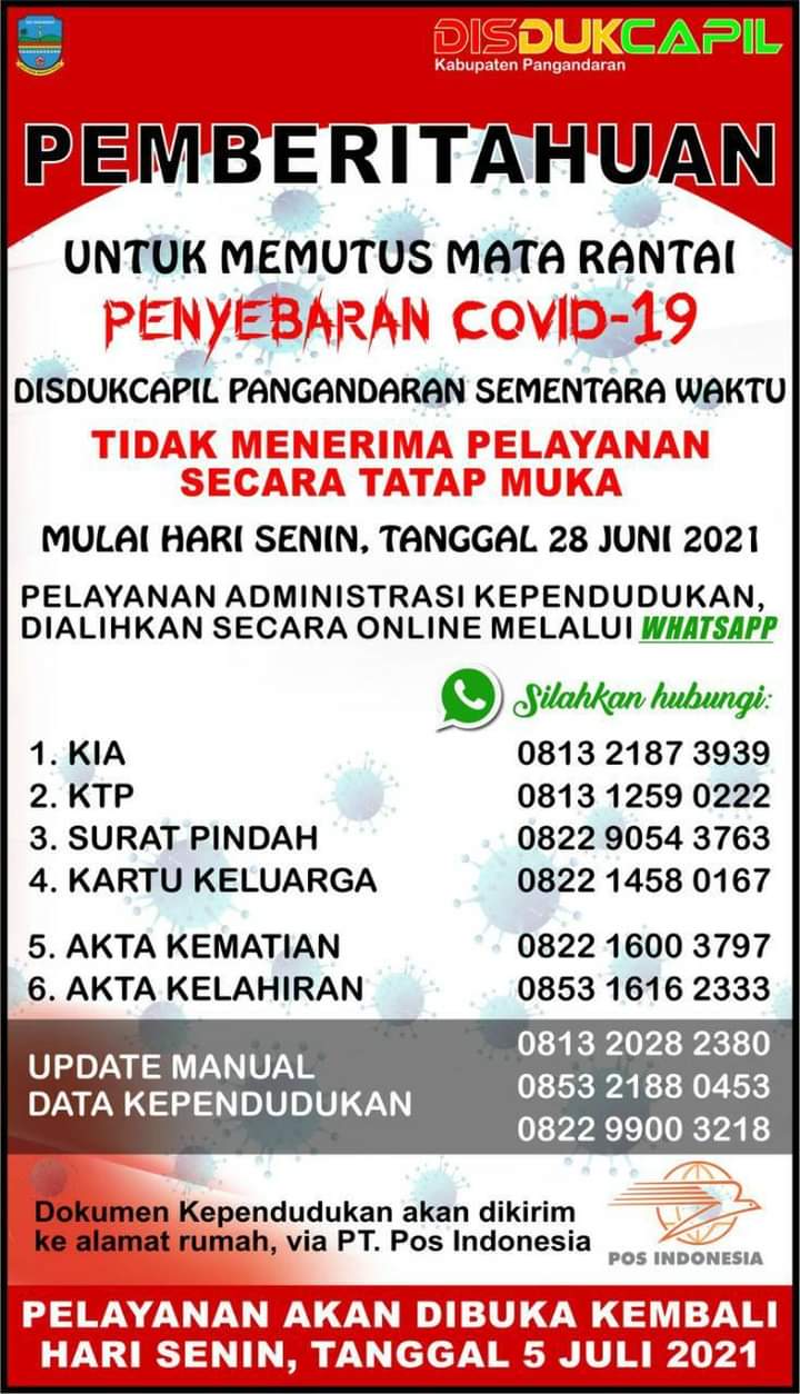 Disdukcapil Pangandaran