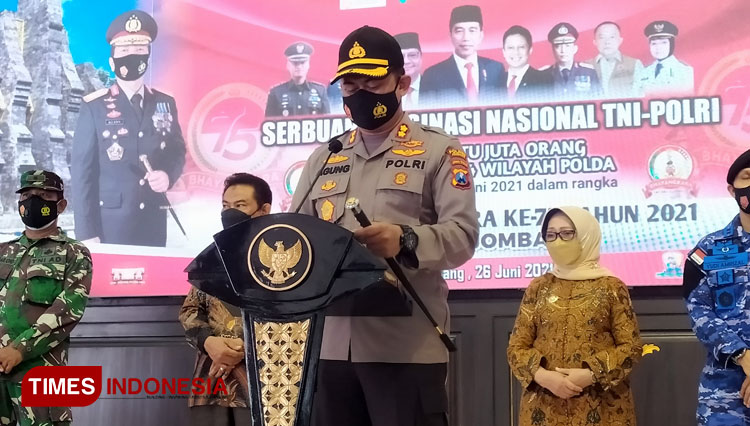 Kerja Keras Polres Jombang Tekan Penyebaran Covid-19 di Jombang