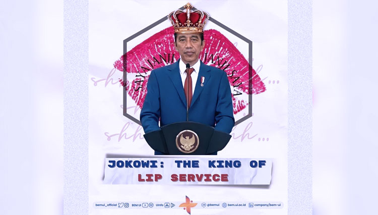 Direspon Istana, BEM UI Tegaskan Tak Hapus Postingan Terhadap Jokowi