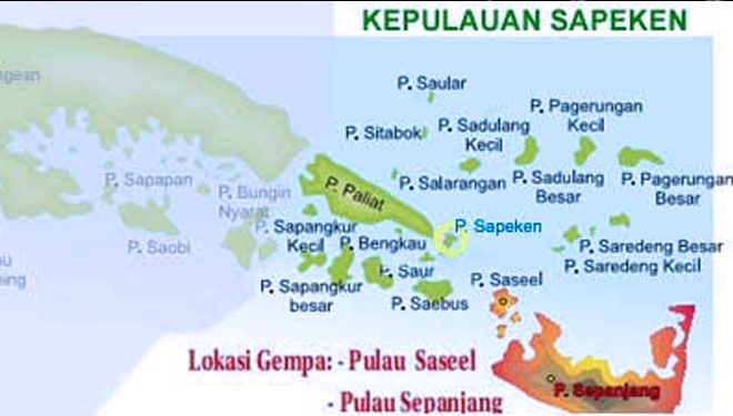 Peta Kepulauan Sapeken, Kabupaten Sumenep, Madura.(foto: Dok.Aljazeera)