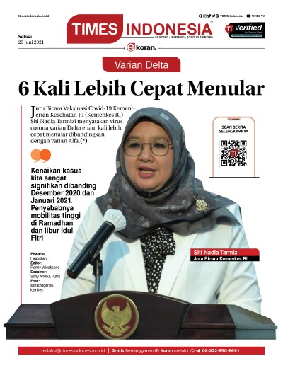 Edisi Selasa, 29 Juni 2021: E-Koran, Bacaan Positif Masyarakat 5.0