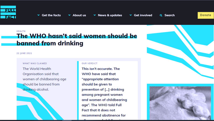 cek fakta Wanita Mengonsumsi alkohol 3