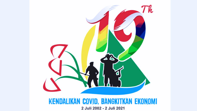 Logo HUT Kota Pariaman, Sumatera Barat (Sumbar) ke-19. (Foto: Disparbud Kota Pariaman for TIMES Indonesia)