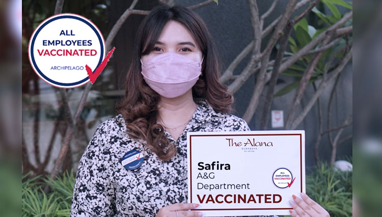 The Alana Surabaya sudah melakukan vaksinasi untuk seluruh karyawan (FOTO: PR The Alana Surabaya)