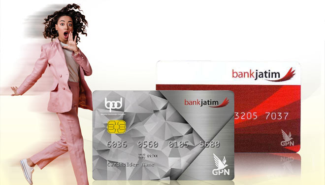 Kartu ATM Chip Bank Jatim. (Foto: Dok.Bank Jatim) 