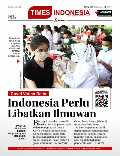 Edisi Rabu, 7 Juli 2021: E-Koran, Bacaan Positif Masyarakat 5.0