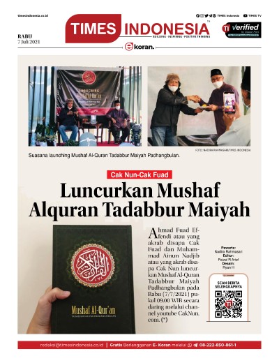 Edisi Rabu, 7 Juli 2021: E-Koran, Bacaan Positif Masyarakat 5.0