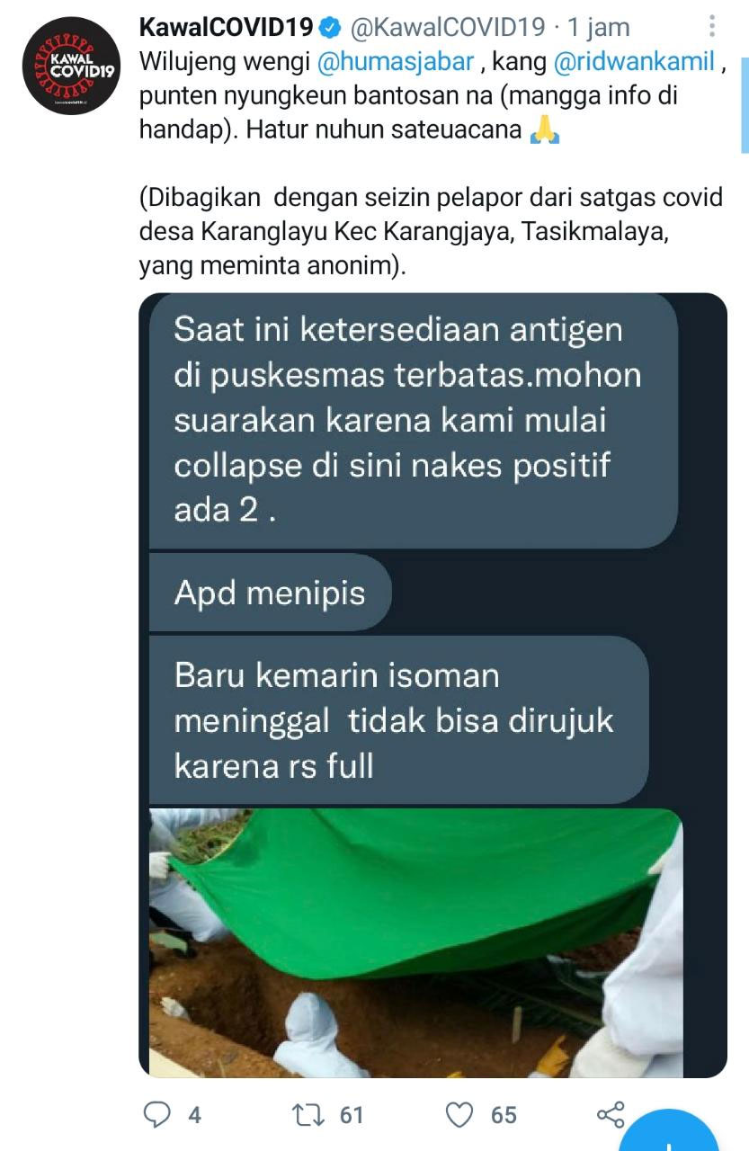 Twitter KawalCovid19 2
