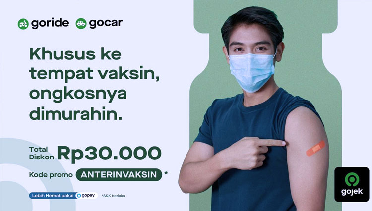 Gojek Beri Diskon untuk Masyarakat yang Hendak Menuju Lokasi Vaksinasi Covid-19