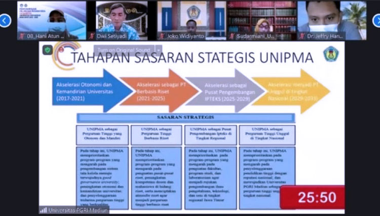 Dr. Supri Wahyudi Utomo, Calon Rektor Unipma Madiun Sampaikan Visi Misi ...