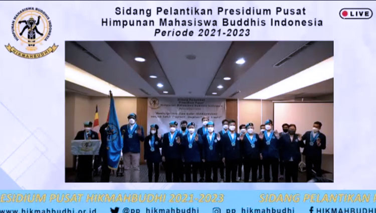 Sidang Pelantikan Pengurus Presidium Pusat Hikmahbudhi Periode 2021-2023 (FOTO: tangkapan layar zoom meeting Sidang Pelantikan)