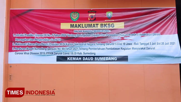 PPKM Darurat, Sejumlah Gereja di Sumedang Terpasang Maklumat BKSG