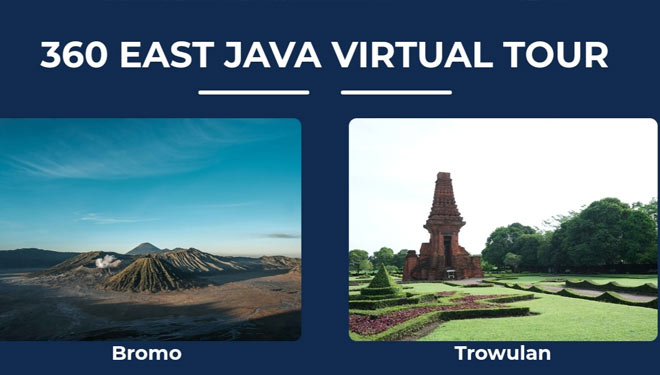 Tampilan 360 East Java Virtual Tour. (Foto: tangkap layar. Jatim.travel). 