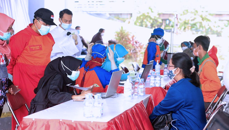 PKK Kota Kediri Bantu Percepatan Vaksinasi Covid-19