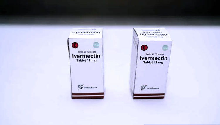 Produk obat Ivermectin tablet 12mg per botol isi 20 tablet. (FOTO: ANTARA/HO-Kementerian BUMN)