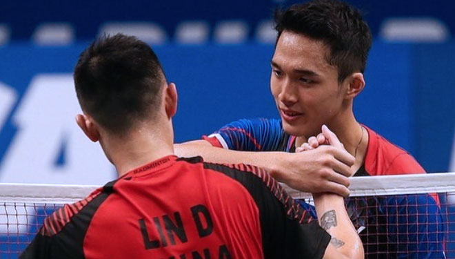 Salah satu andalan Indonesia di cabang olahraga badminton, Jonatan Christie saat wakili Indonesia di berbagai event internasional (foto: Instagram/Jonatan Christie)