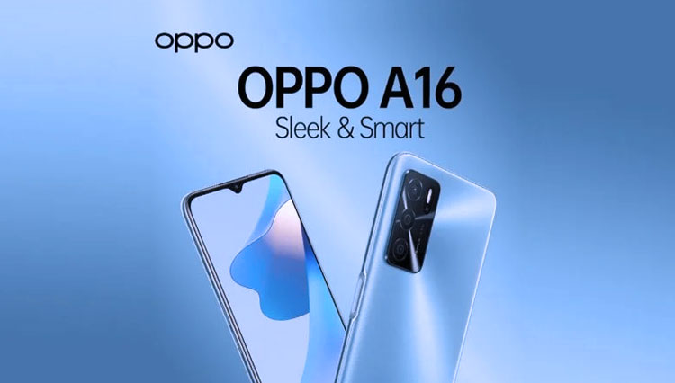 Oppo A16 resmi meluncur di Indonesia. Ponsel ini menawarkan kapasitas baterai besar dan chipset Helio G35.