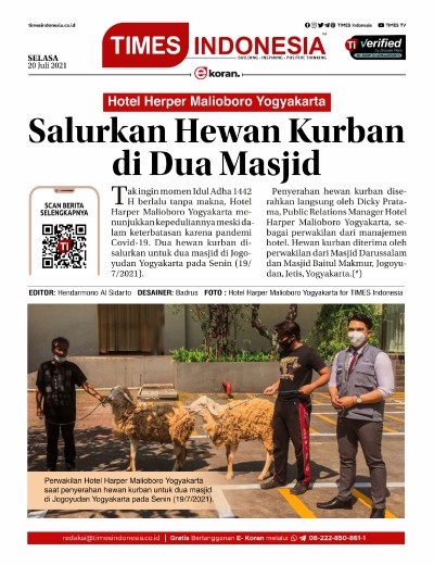 Edisi Selasa, 20 Juli 2021: E-Koran, Bacaan Positif Masyarakat 5.0