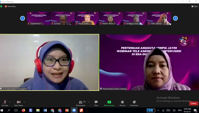 Himpsi Jatim Gelar Pertemuan Rutin Secara Virtual 