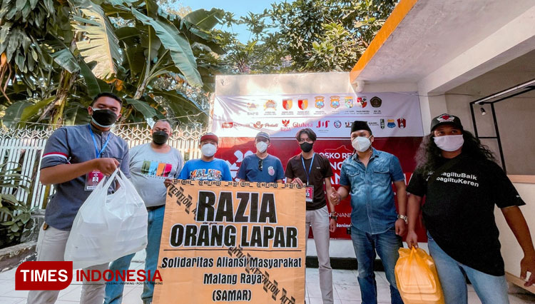 Solidaritas Aliansi Malang Raya Kirim 120 Kotak Makanan Siap Saji ke Posko MBLC