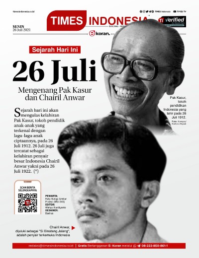 Edisi Senin, 26 Juli 2021: E-Koran, Bacaan Positif Masyarakat 5.0