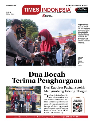 Edisi Rabu, 28 Juli 2021: E-Koran, Bacaan Positif Masyarakat 5.0