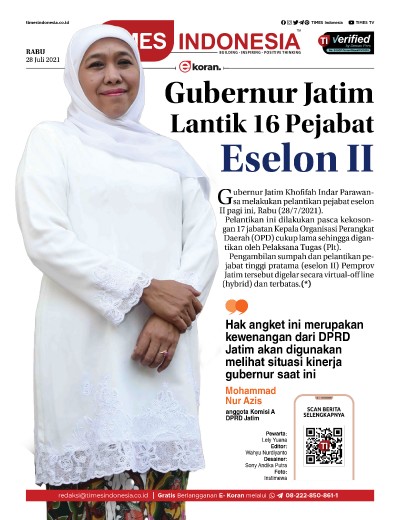 Edisi Rabu, 28 Juli 2021: E-Koran, Bacaan Positif Masyarakat 5.0