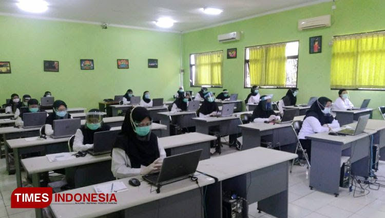 Pelaksanaan seleksi CPNS di Kabupaten Lamongan tahun 2019, yang berlangsung pada awal November 2020 lalu. (FOTO: Dok. TIMES Indonesia)