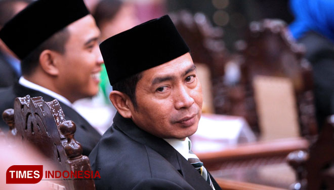 Hamid Rusdi, Anggota DPRD Kota Probolinggo dari Partai Gerindra meninggal terpapar covid-19. (FOTO: Ryan H./TIMES Indonesia)
