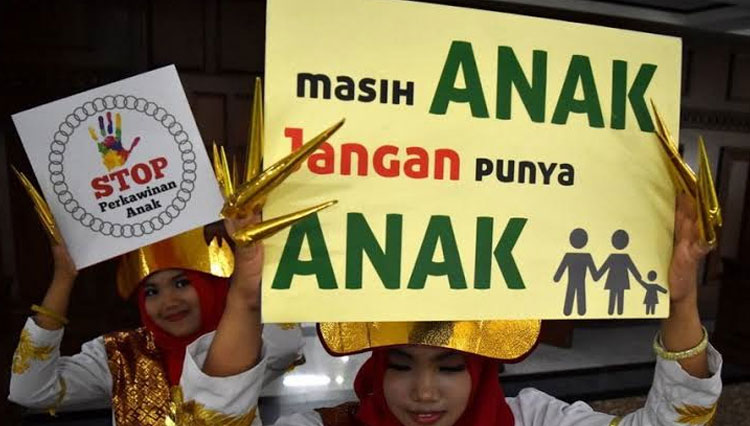Ilustrasi - Kampanye stop perkawinan anak (Foto: antarafoto/Aditya Pradana Putra)