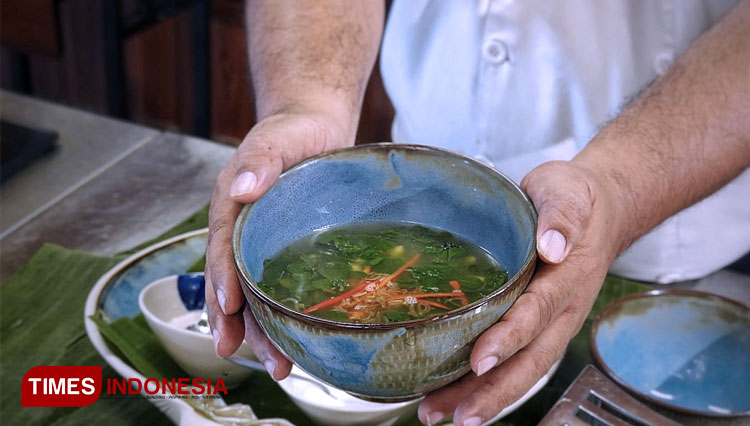 The tempting look of moringa soup of Astonn Inn Gresik.  (Photo: Aston Inn Gresik for TIMES Indonesia).