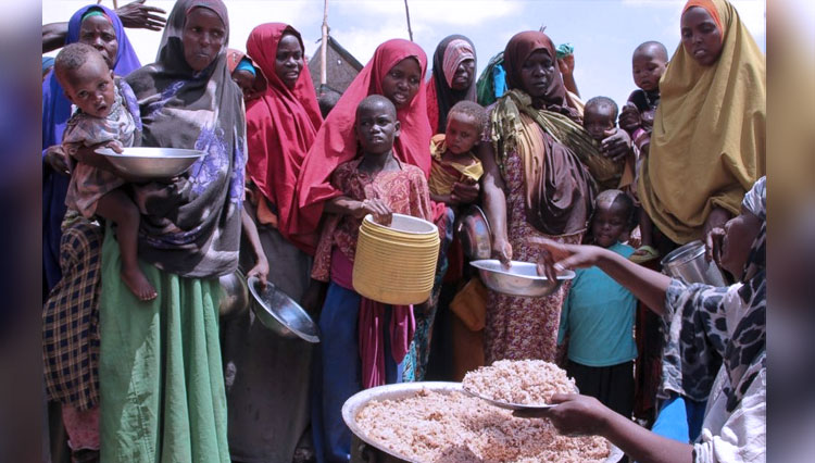 PBB memperingatkan bahwa 41 juta orang di dunia beresiko kelaparan dan setengah juta lainnya mengalami tingkat kerawanan pangan akut menyusul kekeringan dan konflik kekerasan di negara. (FOTO: AP)