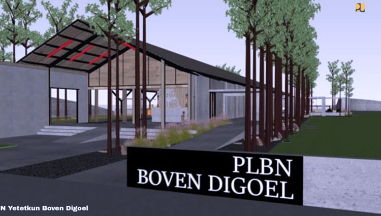 Desain PLBN Yetetkun di Boven Digoel, Papua (FOTO: Biro Komunikasi Publik Kementerian PUPR RI)