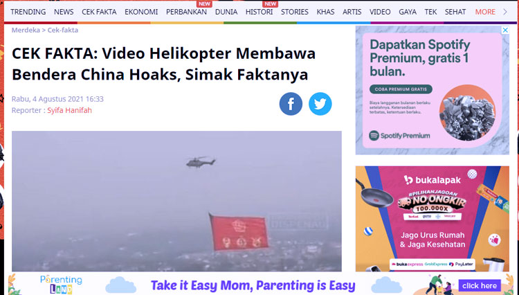 cek fakta helikopter 5