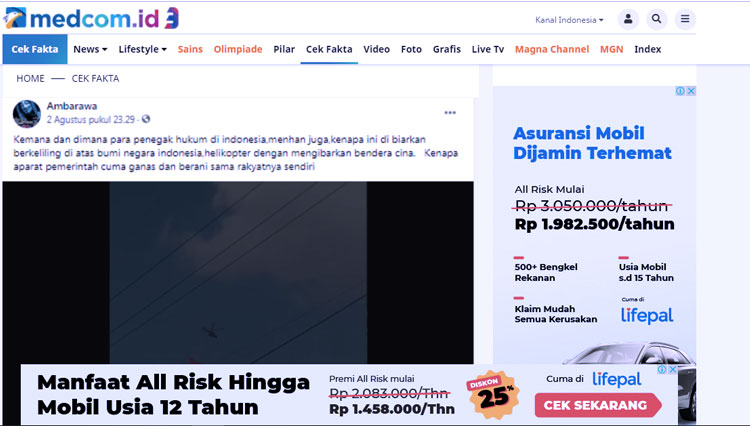 cek fakta helikopter 6