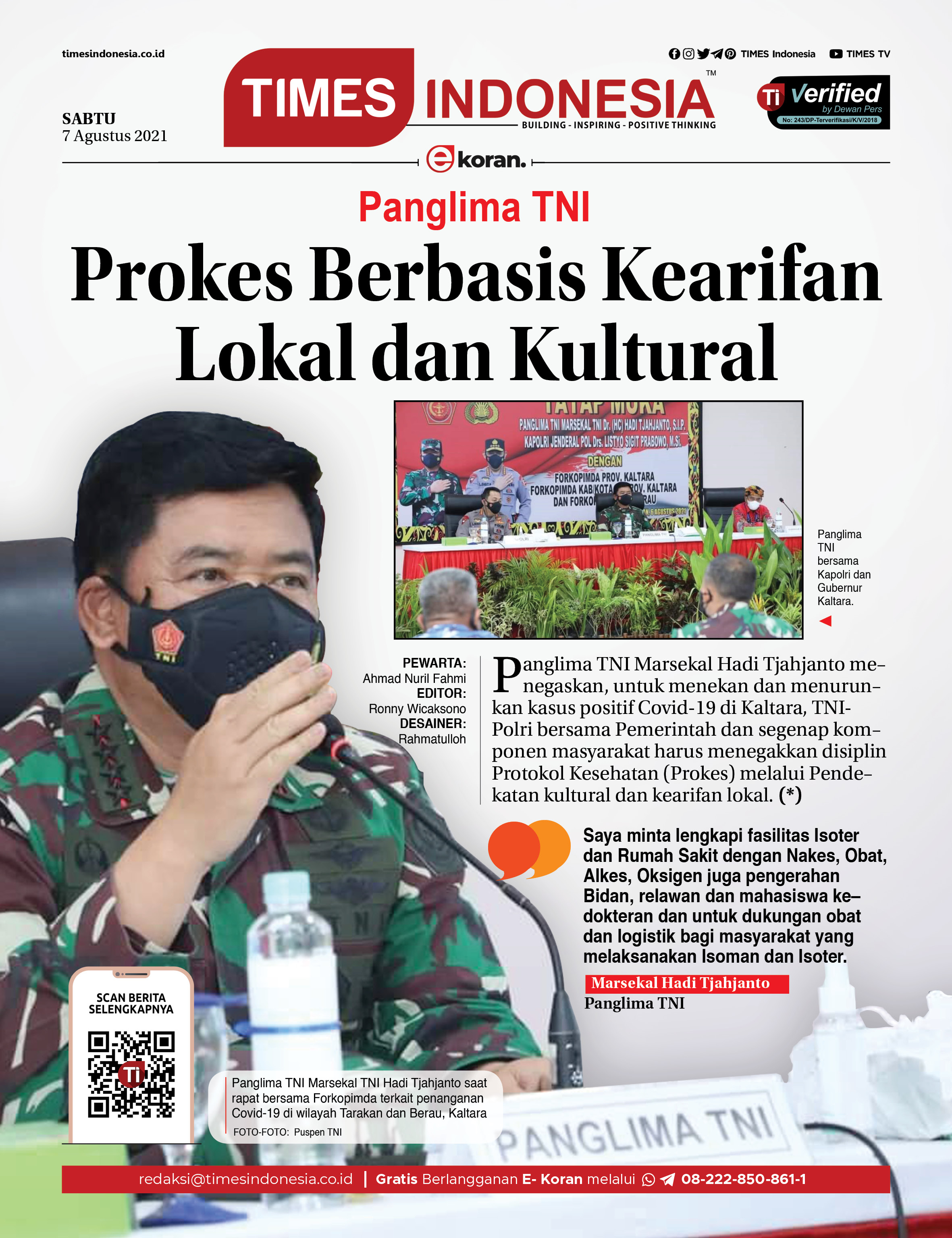 Edisi Sabtu 7 Agustus 2021 E Koran Bacaan Positif Masyarakat 5 0 Edisi Sabtu 7 Agustus 2021 E Koran Bacaan Positif Masyarakat 5 0