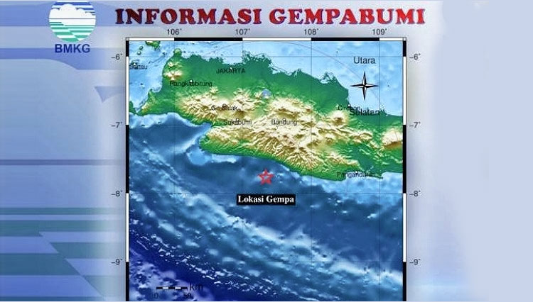 Gempa Tektonik Garut Dirasakan Hingga Pangandaran