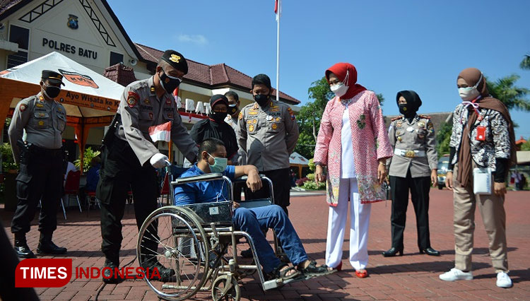 Vaksinasi Difabel di Kota Batu 1