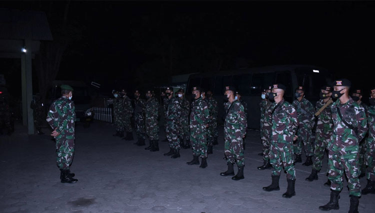 TNI Terjunkan Yonkav 3 Malang untuk Bantu Penanganan Covid-19 di Banyuwangi